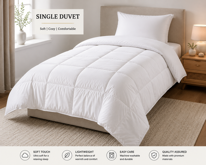 Luxury Single Duvet – Soft, Cosy & Comfortable